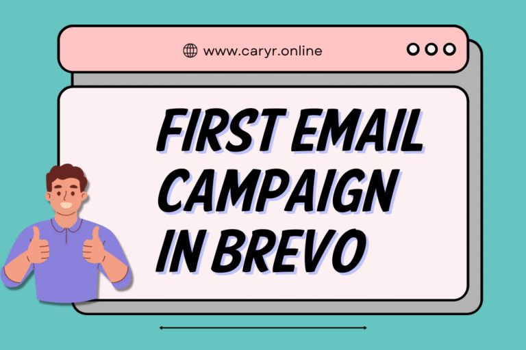 First email campaign in Brevo